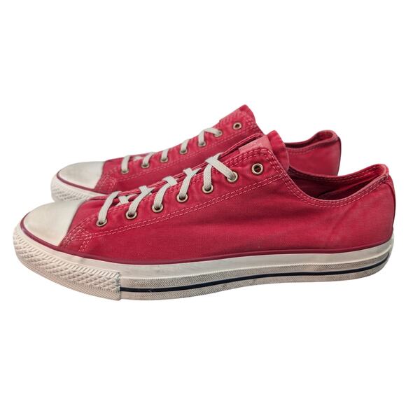 Converse 2013 CTAS Low Top Tango Red Washed Canvas Sneaker Mens 11 Womens 13 NWT - Picture 4 of 10